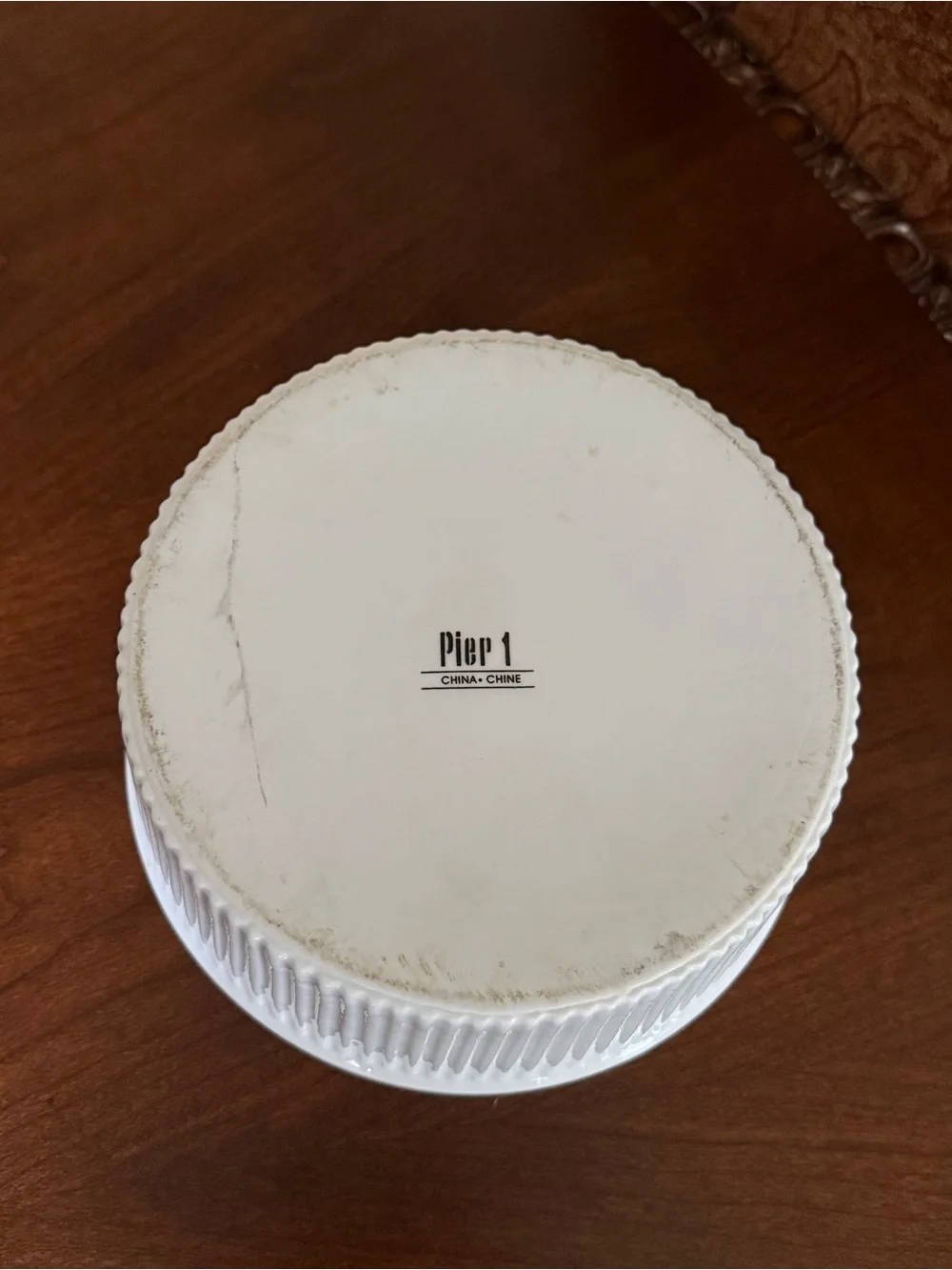 Set of 3 Vintage Pier 1 Ceramic Soufflé Bowls - Assorted Sizes 5”, 6.75” & 8”